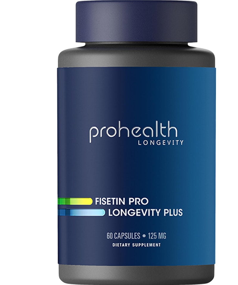 ProHealth Fisetin Supplements15X Better Absorption from Polyphenol Blend MCT Oil 3rd Party Tested Pure USA Manufactured Powerful Antioxidant Senolytic Fisetin Supplement 125mg X 60 Servings